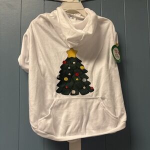 New‎ Merry&Bright Christmas TREE Merry and Bright Dog Felt T-Shirt Size L Large